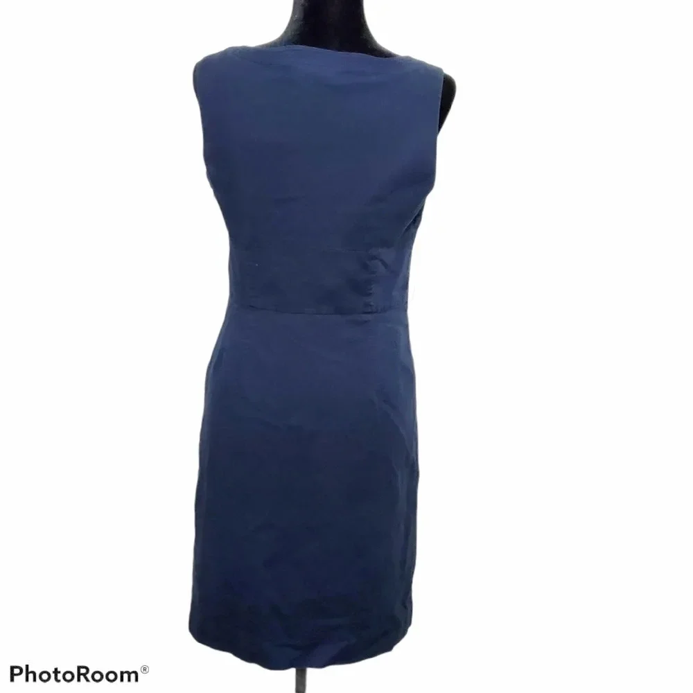Tory Burch Leena tie Dress Normandy Blue size 8